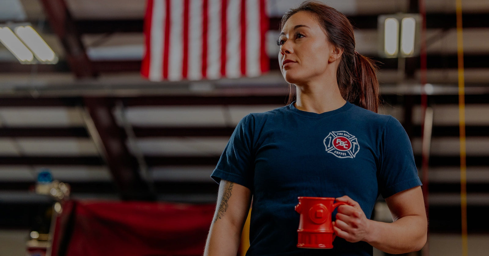 Female firefighter/paramedic