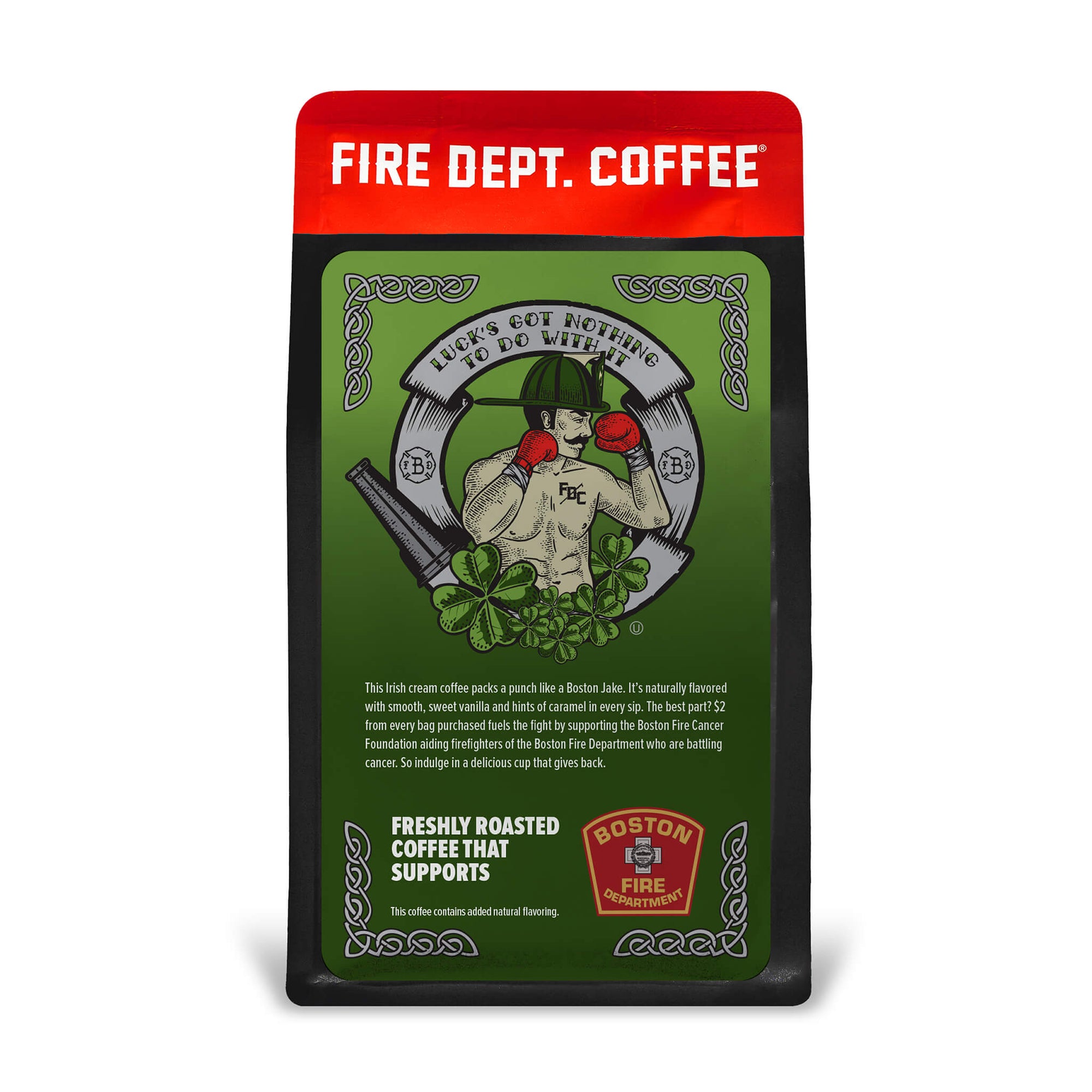 A bag of Fire Department Coffee Club for March
