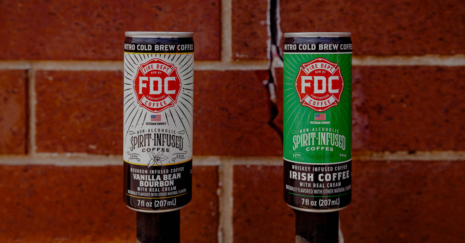 Two varieties of Ready to Drink Spirit Infused Coffee in cans.