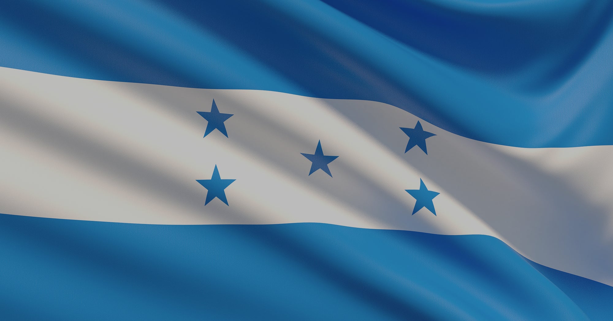 Honduras flag waving.
