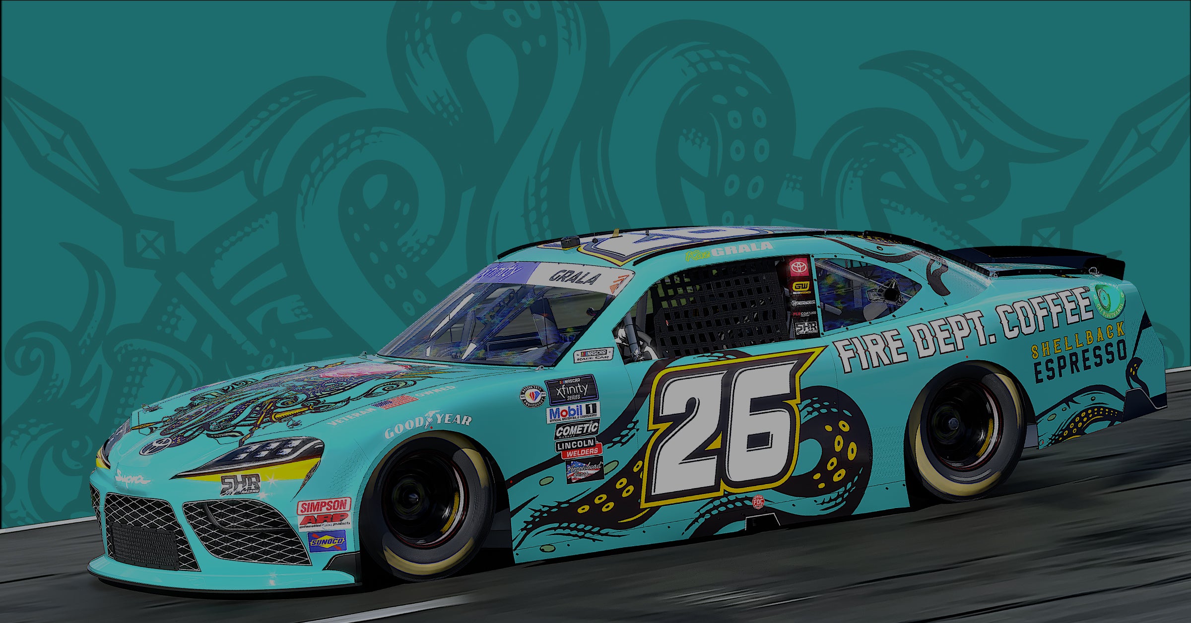 FDC Car to Feature Shellback Espresso Paint Scheme for Charlotte
