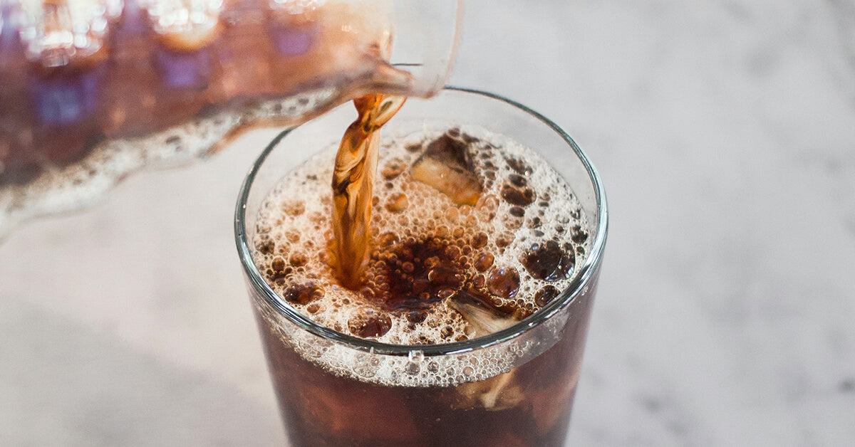 A glass of cold brew coffee
