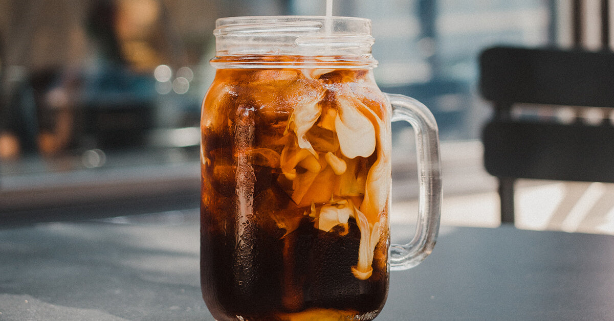 A glass of cold brew which is different from iced coffee