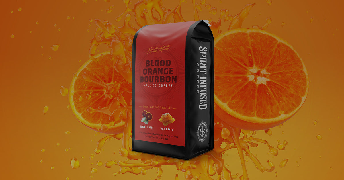 Blood Orange Bourbon Infused Coffee, Coffee Bag
