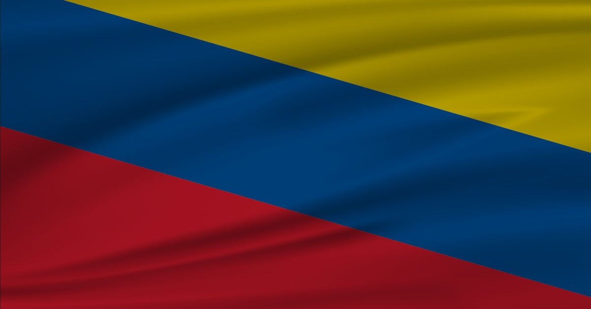 Image of the Colombian flag.