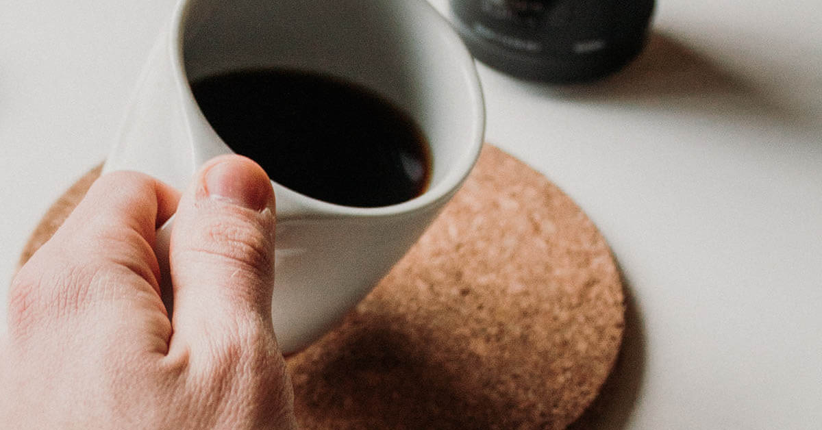 Cup of high acidity coffee