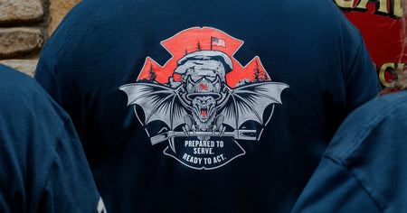 Standing with Bat Cave & Chimney Rock Fire Departments