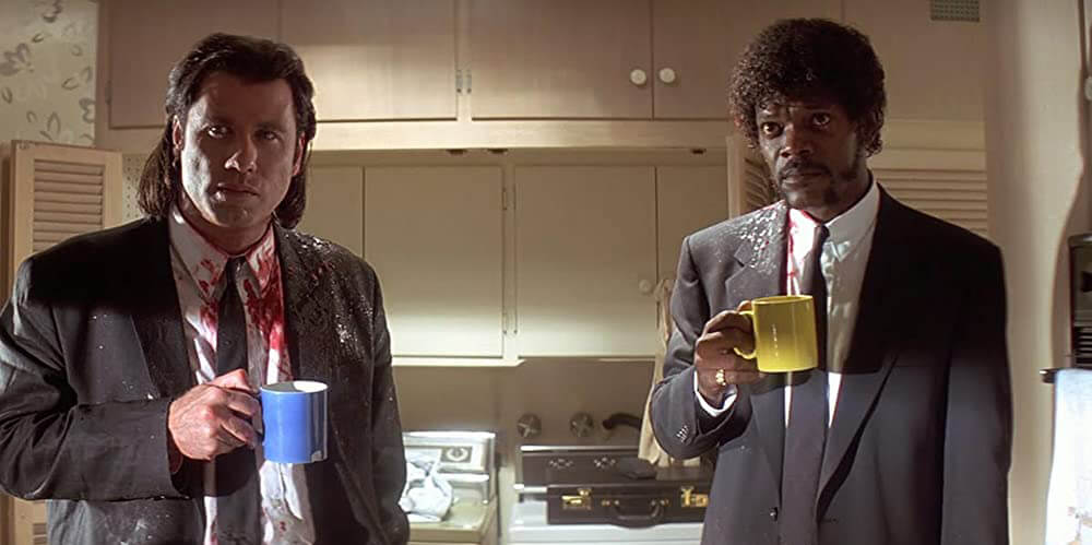 Pulp Fiction coffee movie scene