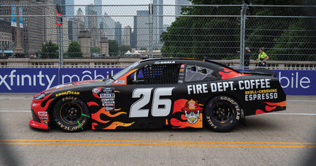 Fire Department Coffee Car Burns Rubber at NASCAR Xfinity Series Chicago Street Race