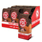 Packaging of Fire Dept. Coffee with ’Donut Shop’ flavor on a white background