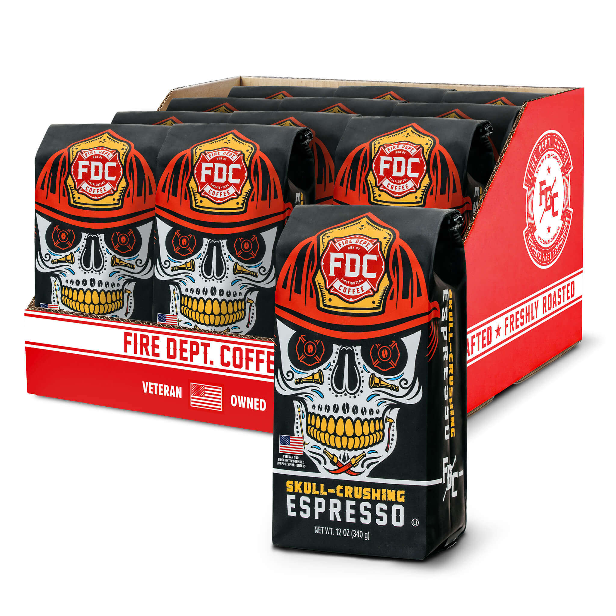 Skull Crushing Espresso - Wholesale Coffee - Fire Department Coffee
