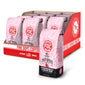 Display of Fire Dept. Coffee Strawberry & Cream Rum coffee packages with a red box.