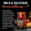 Flavor profile for Spiced Pumpkin Skull Ground Coffee and level of roast.