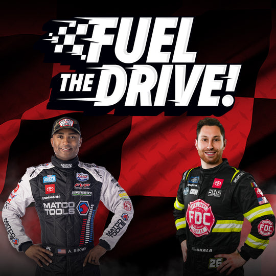 Banner with Antron Brown and Kaz Grala