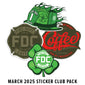 March February Club Sticker Pack
