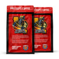 Two coffee bags featuring the ’Guardians of the Golden State’ design.