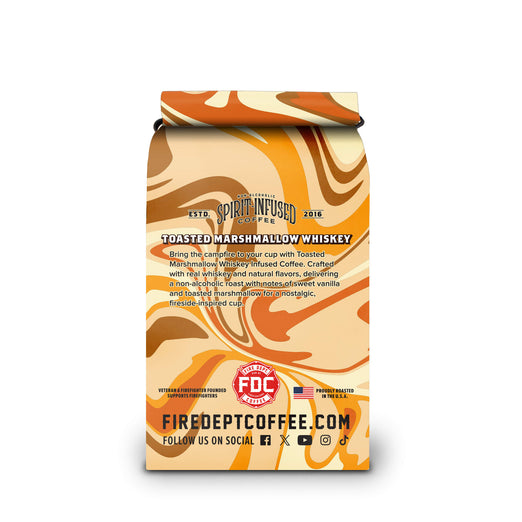 Coffee bag with ’Spirt Infused Coffee’ branding on a white background
