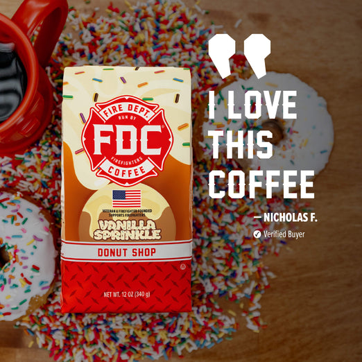Vanilla Sprinkle Donut Coffee