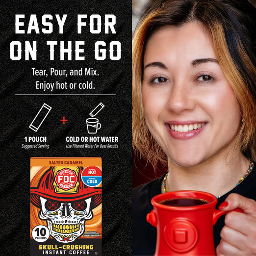 Salted Caramel Skull-Crushing Instant Coffee