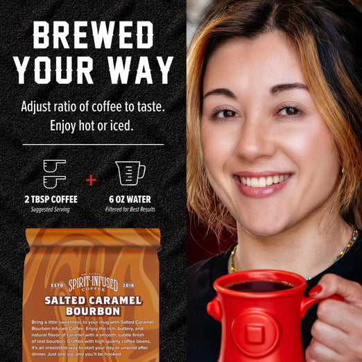 Salted Caramel Bourbon Infused Coffee