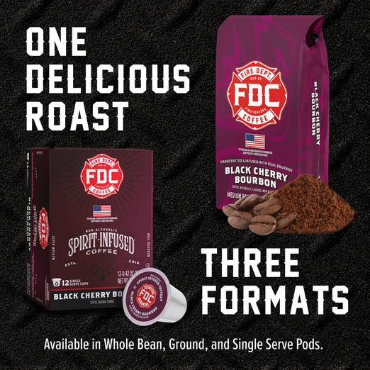 Black Cherry Bourbon Infused Coffee