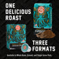Promotional graphic for FDC Coffee Roasters Shellback Espresso Coffee showing the retail box, a single capsule pod, and coffee beans on a black textured background with large white text reading ’ONE DELICIOUS ROAST’ and ’THREE FORMATS’.