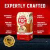 Fire Department Coffee Vanilla Sprinkle Donut Shop 12-ounce bag beneath “Expertly Crafted,” with text highlighting responsible sourcing, premium coffee, U.S. roasting, consistent quality, and balanced, smooth taste. Gold badge reads “Veteran & Firefighter Founded” and “Supports Firefighters."