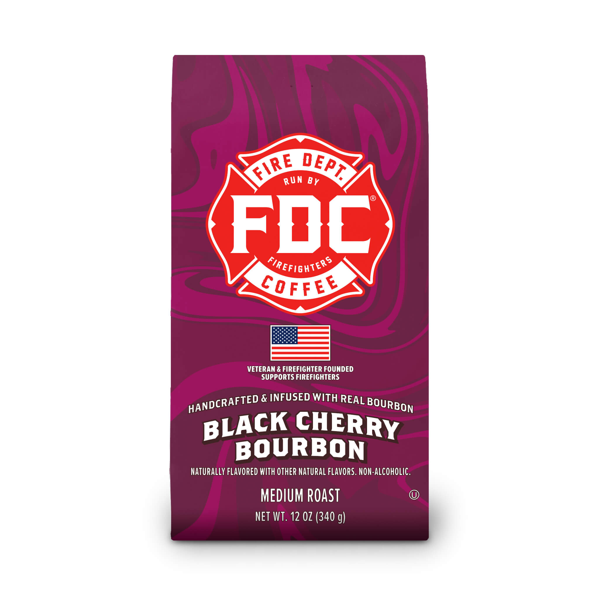 Black Cherry Bourbon Infused Coffee - Fire Department Coffee