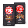 A 12 ounce bag of Cinnamon French Toast Coffee and a 12 ounce bag of Marshmallow Brownie Coffee