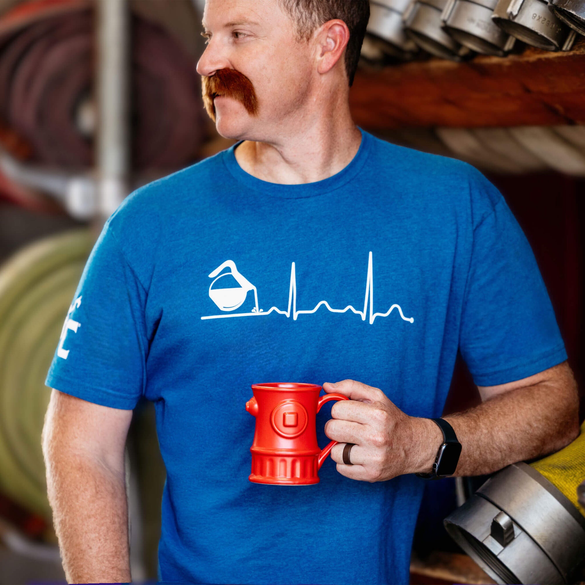 Kaffee EKG Shirt