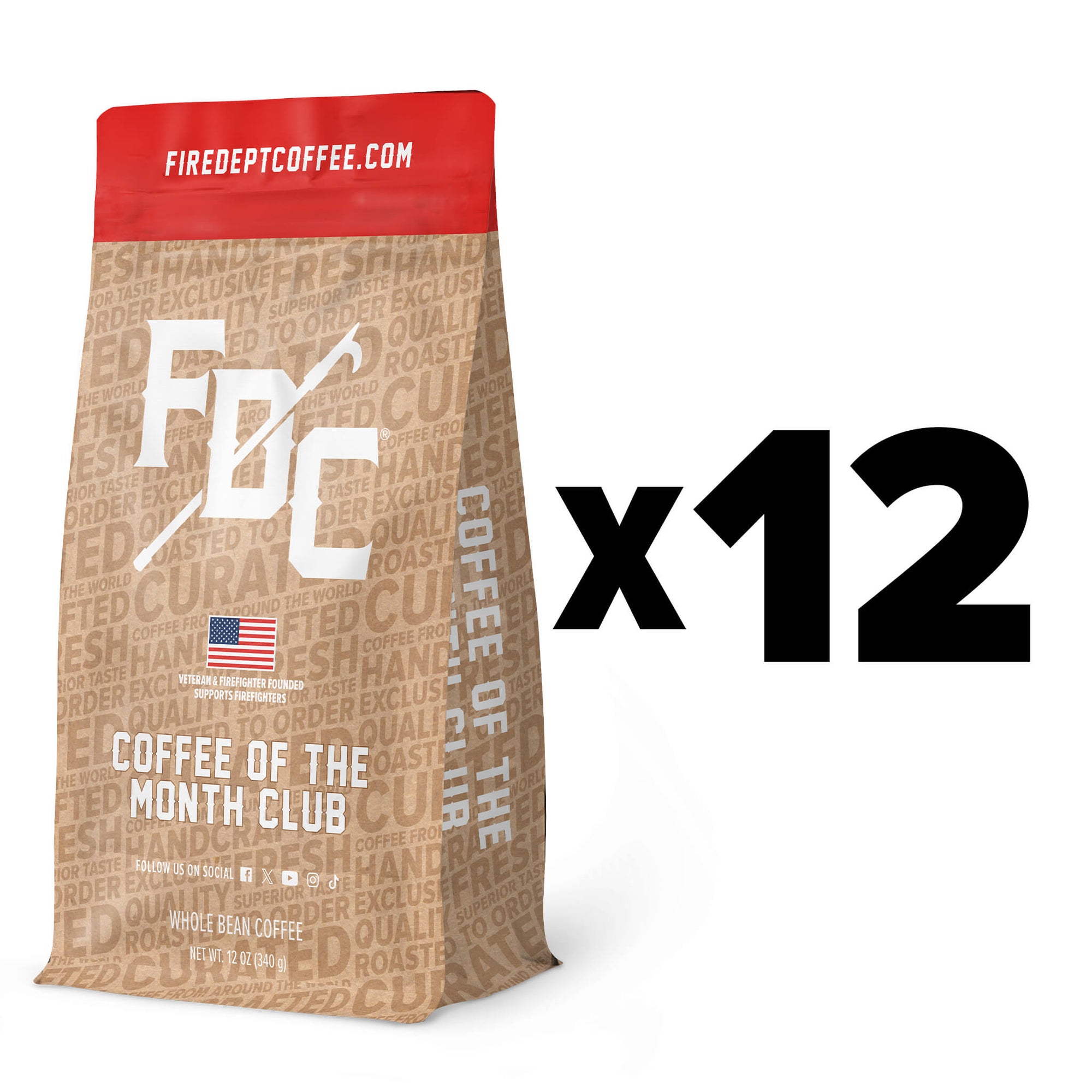 Coffee Of The Month Club Whole Bean - 12 Month Prepaid Subscription