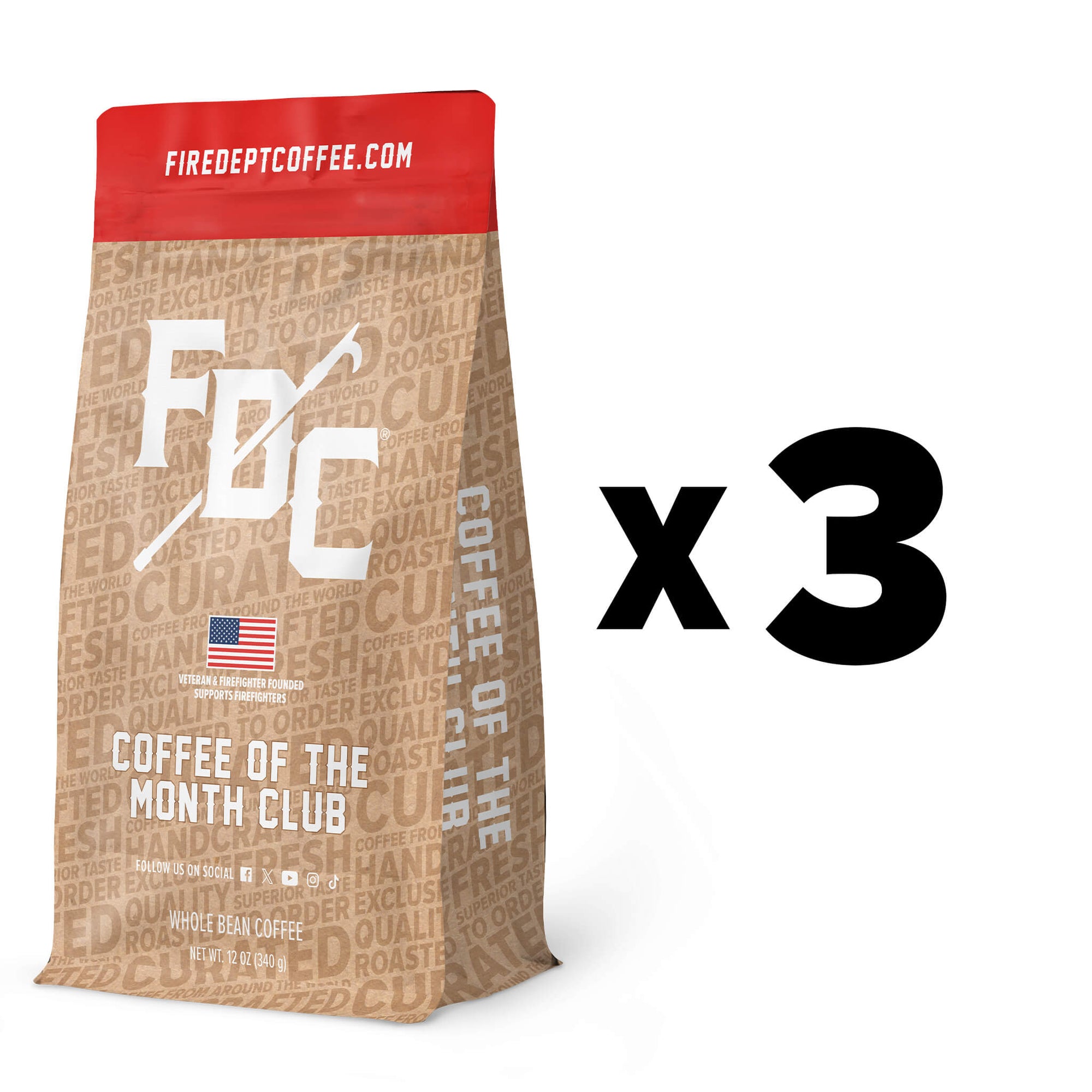 Coffee Of The Month Club Whole Bean - 3 Month Prepaid Subscription