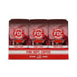front view of twelve 12 oz bags of Cherry Donut Coffee in open display box