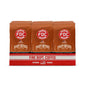 Front view of twelve 12 oz bags of Salted Caramel Bourbon Infused Coffee in open display box