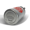 The bottom of the silver stainless steel Fire Department Coffee Growler.
