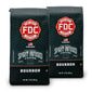 A pair of Fire Dept. Coffee 12 ounce Bourbon Infused packages.