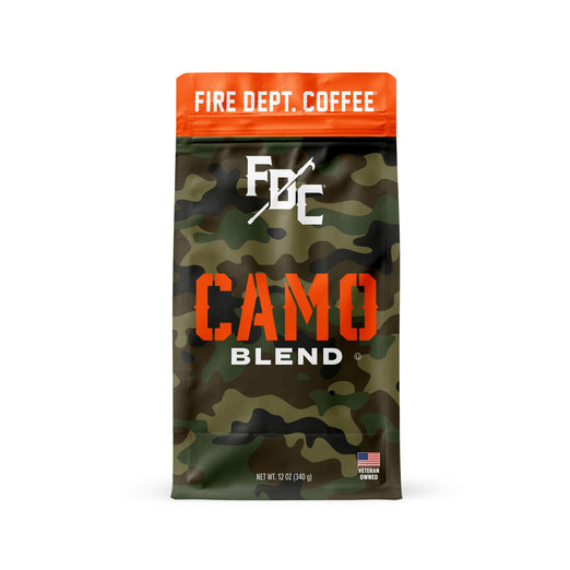 Fire Department Coffee 12 oz Camo Blend