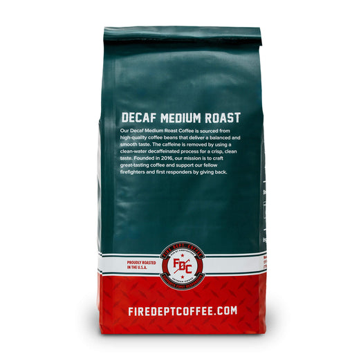 A 5lb bag of fire department coffee’s decaf coffee