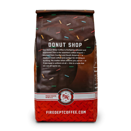 A five pound package of Fire Department Coffee’s Donut Shop Roast.