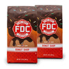 2 12-ounce packages of Fire Department Coffee's Donut Shop Coffee Roast.