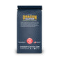 The back of the Dragon Slayer Bourbon Infused coffee bag with Fire Department Coffee branding and text on a white background.
