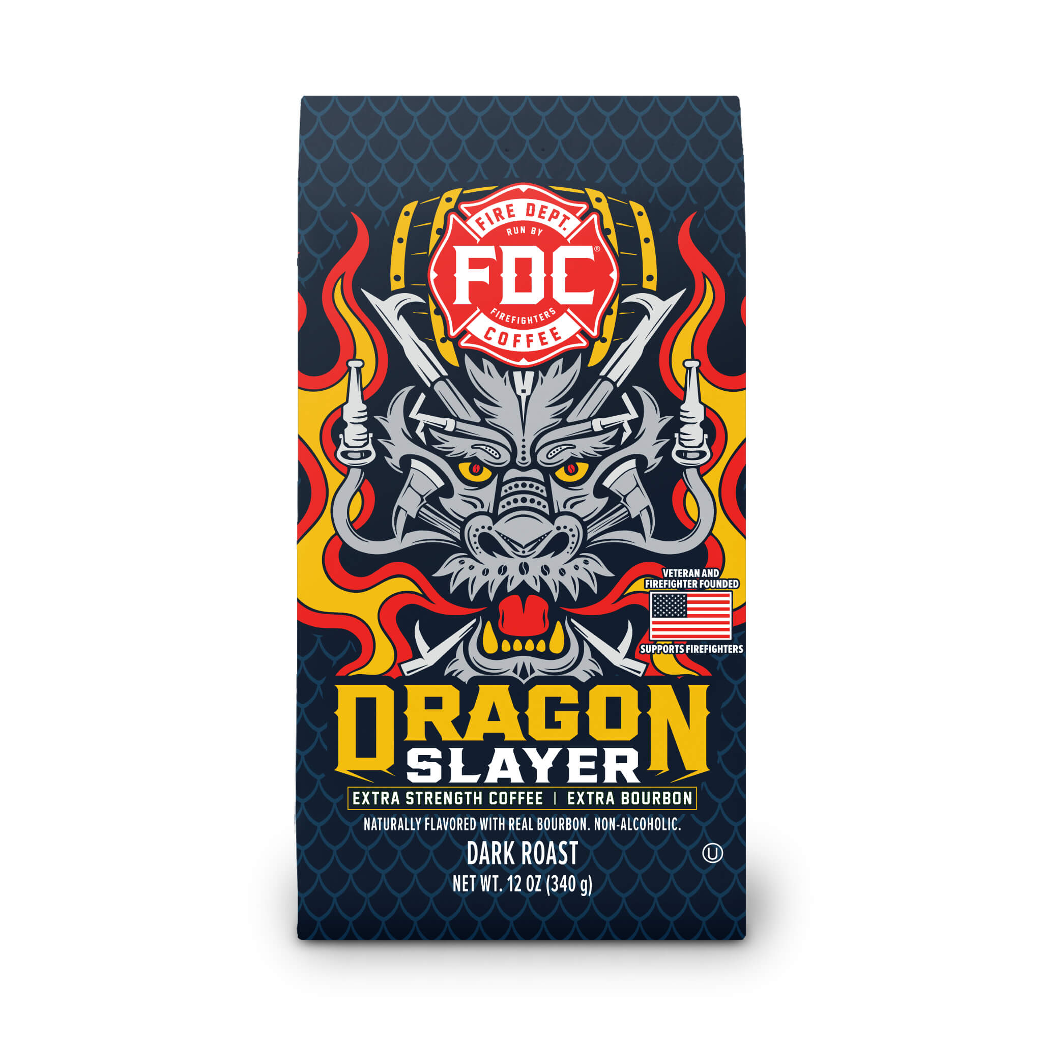 Dragon Slayer Bourbon Infused Coffee - Fire Department Coffee