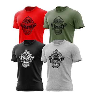 4 Fire Dept. Coffee Skull Shirts