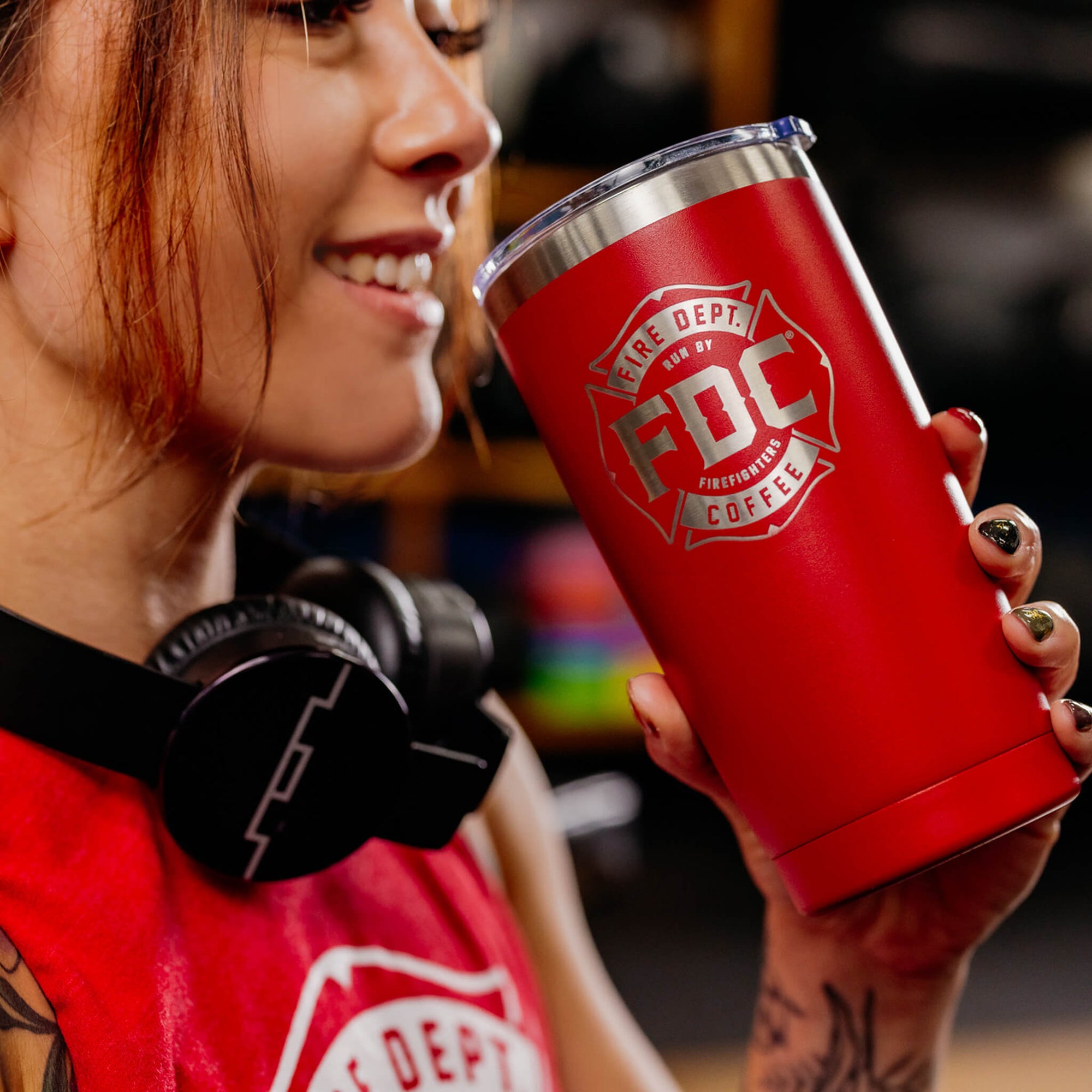 FDC RED TUMBLER 20oz
