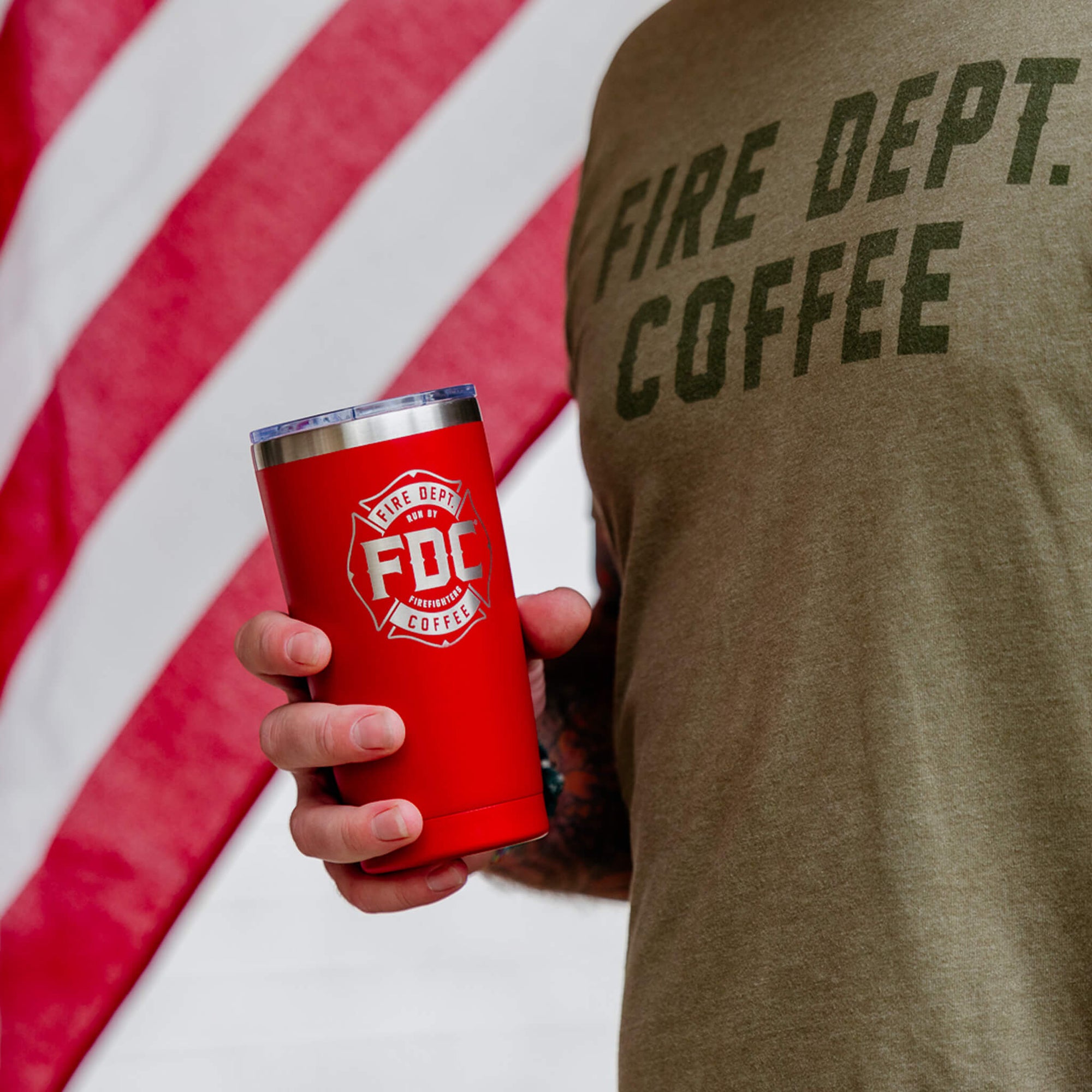 FDC RED TUMBLER 20oz