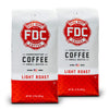 2 12-ounce packages of Fire Department Coffee's Light Roast.