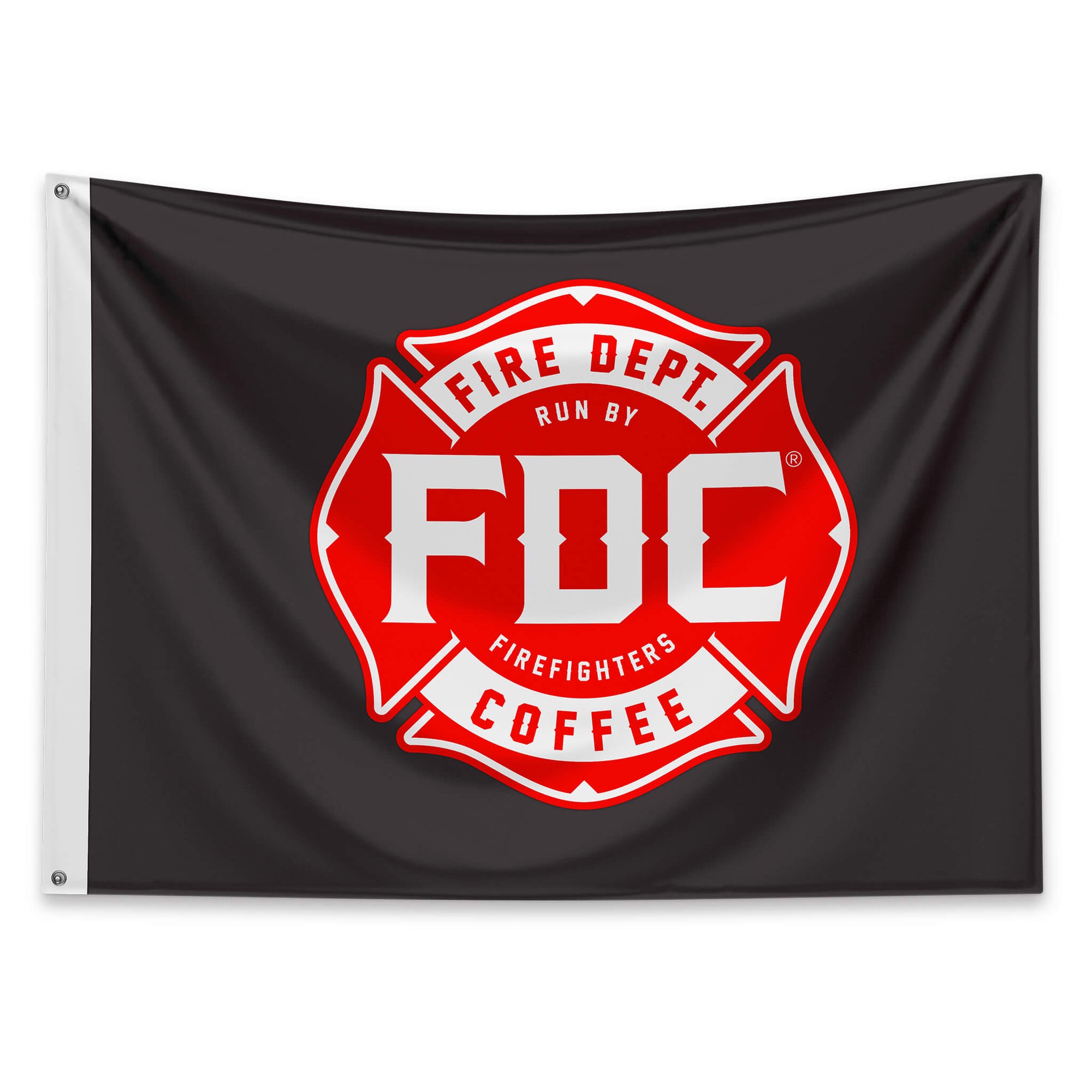 FIRE DEPARTMENT COFFEE FLAG