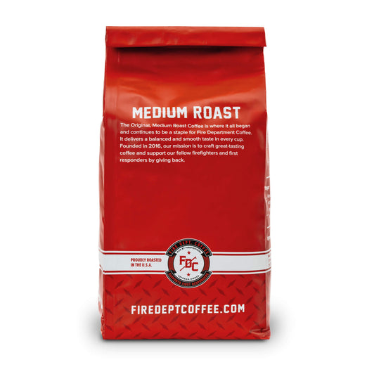 A 5-pound package of Fire Department Coffee’s Medium Roast.