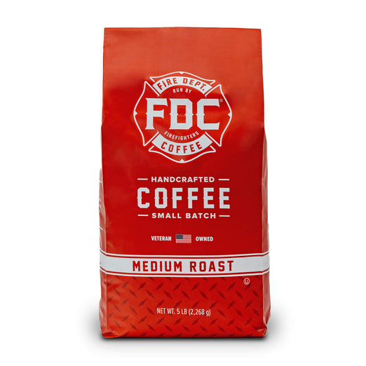 A 5-pound package of Fire Department Coffee’s Medium Roast.