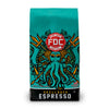 A 5 pound package of Fire Department Coffee's Shellback Espresso Roast.